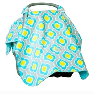 Carter's Blue and Yellow Geometric Baby Bag